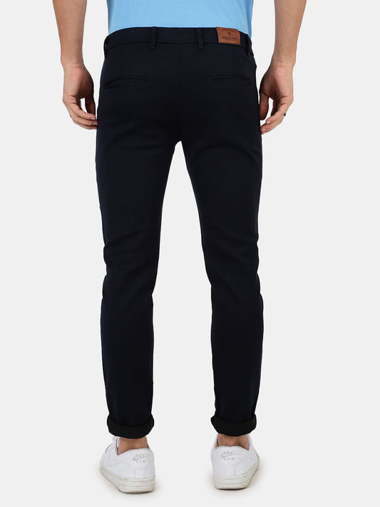 Slim fit flat front chinos___Blue