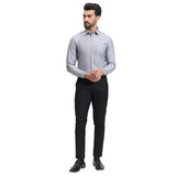 Mentoos Grey Cotton Solid Shirt – Formal & Casual Wear