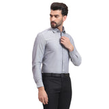 Mentoos Grey Cotton Solid Shirt – Formal & Casual Wear