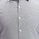 Mentoos Grey Cotton Solid Shirt – Formal & Casual Wear