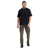 Mentoos Classic Men's Oversized Black Cotton T-Shirts