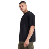 Mentoos Classic Men's Oversized Black Cotton T-Shirts