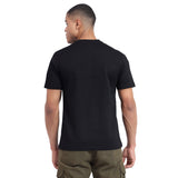 Mentoos Men's Textured Solid Olive Green Regular Fit Cotton T-shirt.