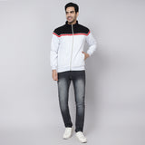 Mentoos Colourblocked Zipper Sweatshirt Black
