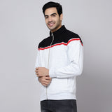 Mentoos Colourblocked Zipper Sweatshirt Black