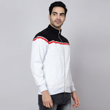 Mentoos Colourblocked Zipper Sweatshirt Black