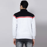 Mentoos Colourblocked Zipper Sweatshirt Black