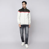 Mentoos Colourblocked Zipper Sweatshirt Green