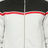 Mentoos Colourblocked Zipper Sweatshirt Green