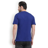 Mentoos Men's Stylish & Comfy Printed T-Shirt - Blue