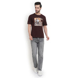 Mentoos Classic Brown Cotton T-Shirt – Ultimate Comfort & Style