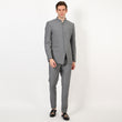 Mentoos Grey Bandhgala Jodhpuri Suits With Pant