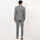 Mentoos Grey Bandhgala Jodhpuri Suits With Pant