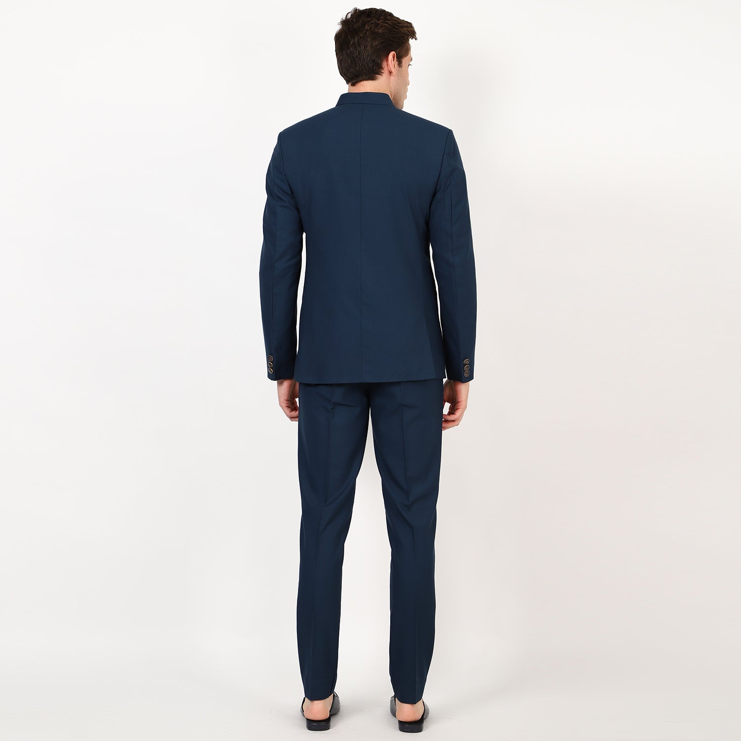 Awadhshree Rama Blue Jodhpuri  Bandgala Suit.