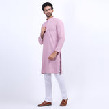 Awadhshree Lilac Embroidered Kurta with Pajama