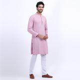 Awadhshree Lilac Embroidered Kurta with Pajama