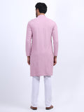 Awadhshree Lilac Embroidered Kurta with Pajama