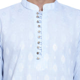 Awadhshree Men's Light Blue Cotton Blend Kurta Pajama Set - Elegant Ethnic Wear for All Occasions