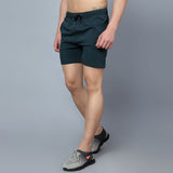 Slim fit shorts with slip pockets Green Mentoos