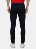 Slim fit flat front chinos__Black