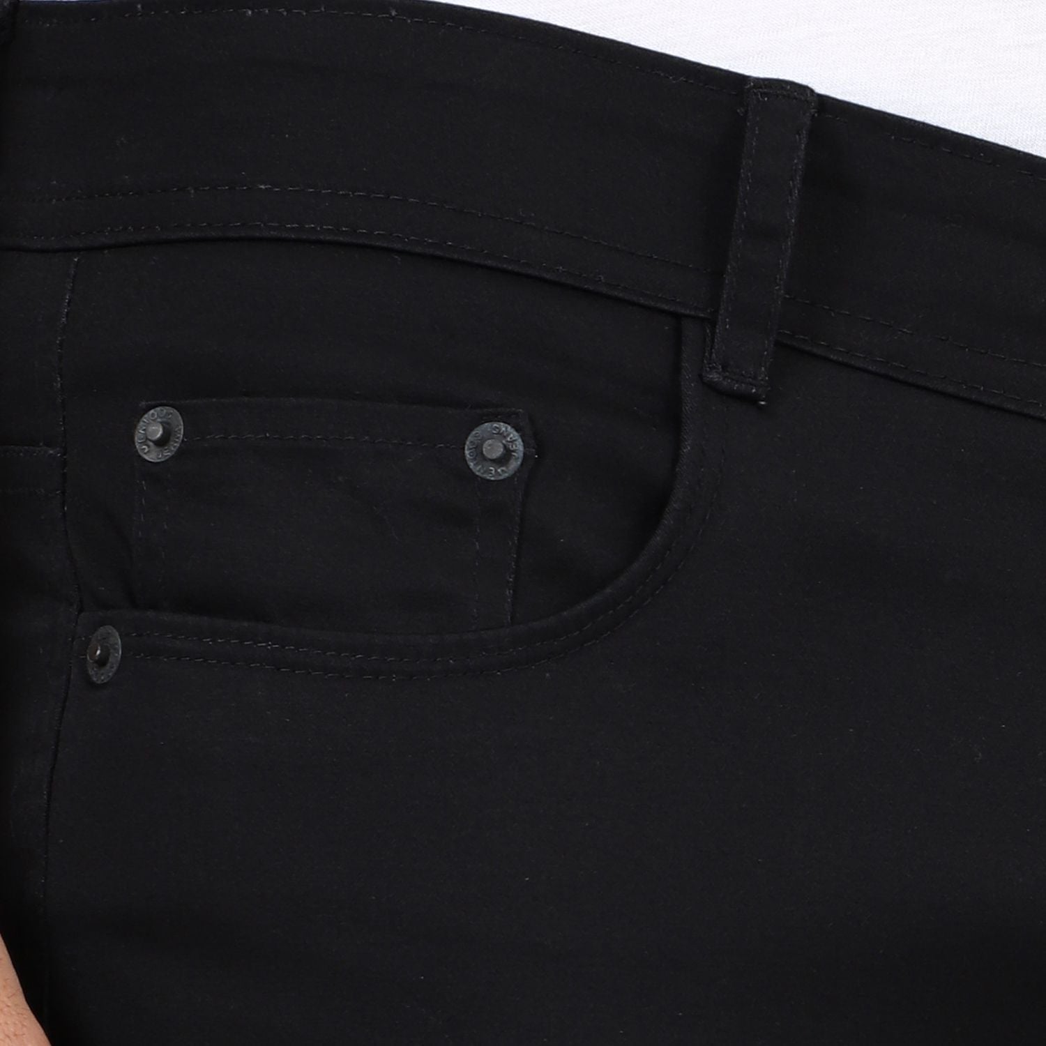 Slim fit flat front trouser__Black