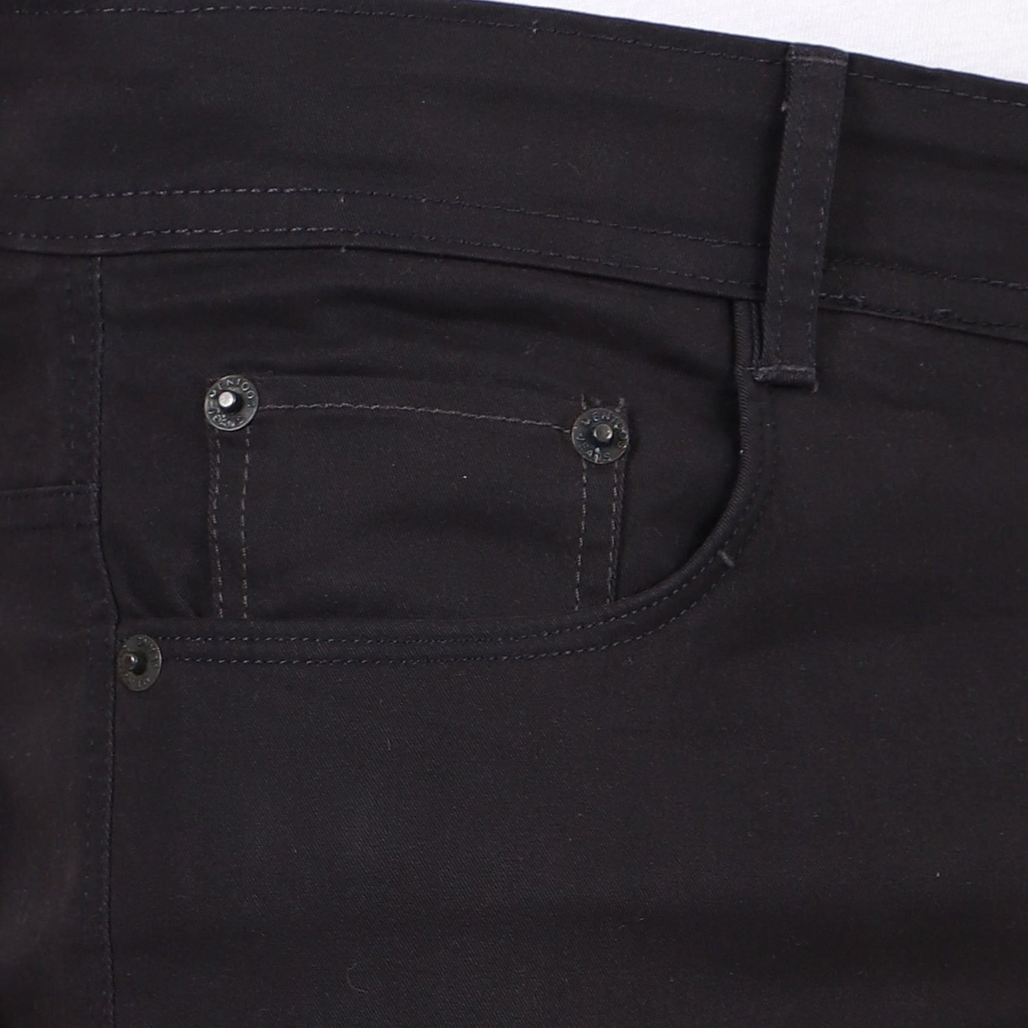 Slim fit flat front trouser Black