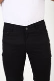 Slim fit flat front trouser_Black