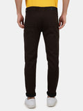 Slim fit flat front trouser_Brown