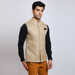 Awadhshree jute nehru jacket Beige