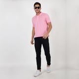 Slim fit flat front chinos_Black