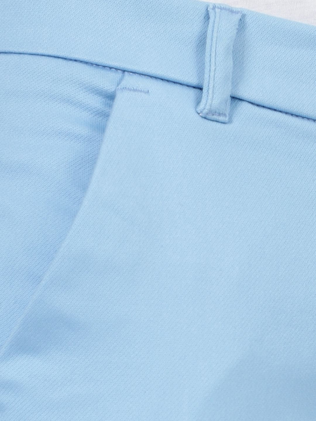 Slim fit flat front chinos_Blue