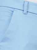 Slim fit flat front chinos_Blue