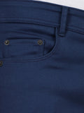 Slim fit flat front trouser___Blue