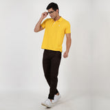 Slim fit flat front trouser Brown