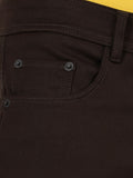 Slim fit flat front trouser Brown