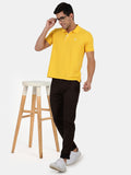 Slim fit flat front chinos_Brown