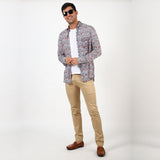 Slim fit flat front chinos Black