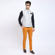 Awadhshree Self Design Nehru Jacket Grey