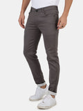 Slim fit flat front trouser Grey