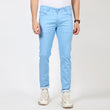 Slim fit flat front trouser light Blue
