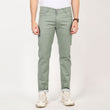 Slim fit flat front trouser Olive Green